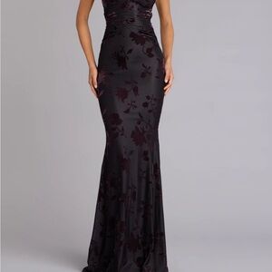 Windsor Black Floral Wedding Guest Dress